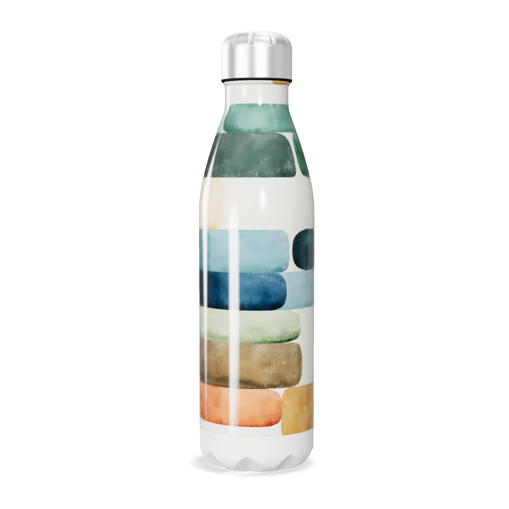 Garrafa Inox Listrada Multicolorida