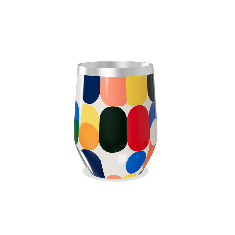 Copo Térmico Slim - Estampa Colorida Aço Inox