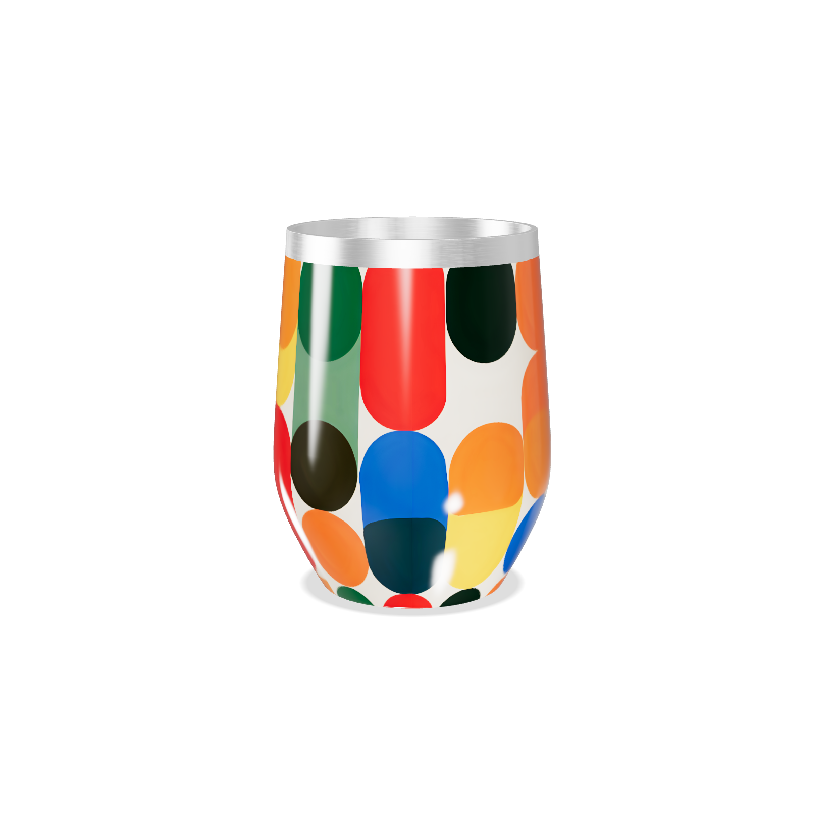 Copo Térmico Slim - Estampa Colorida Aço Inox