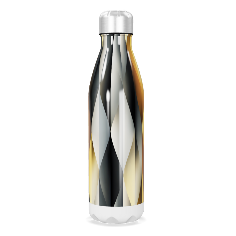Garrafa Inox - Estampa Geométrica Multicor