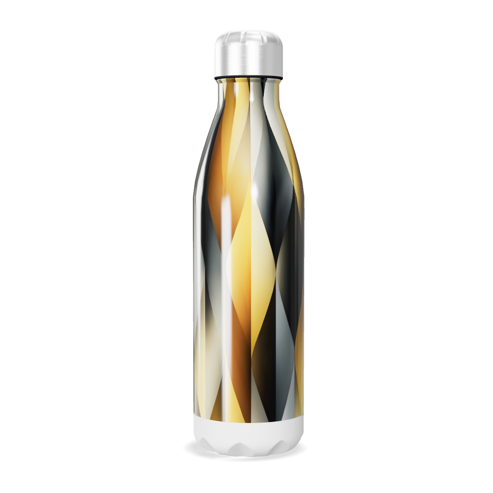 Garrafa Inox - Estampa Geométrica Multicor