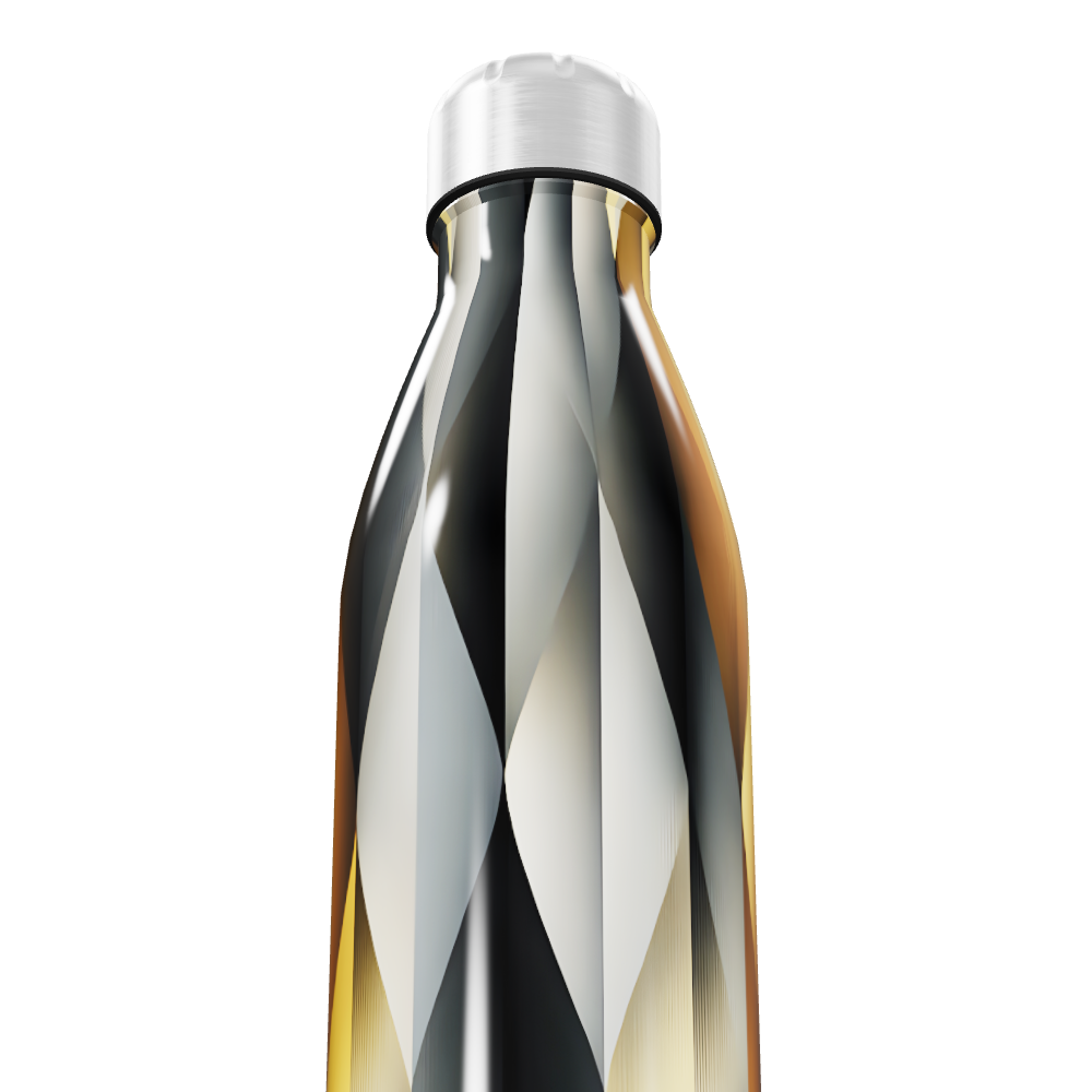 Garrafa Inox - Estampa Geométrica Multicor