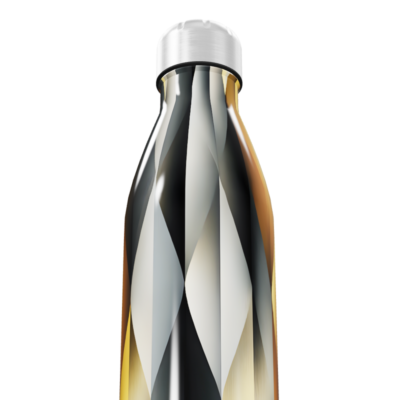 Garrafa Inox - Estampa Geométrica Multicor