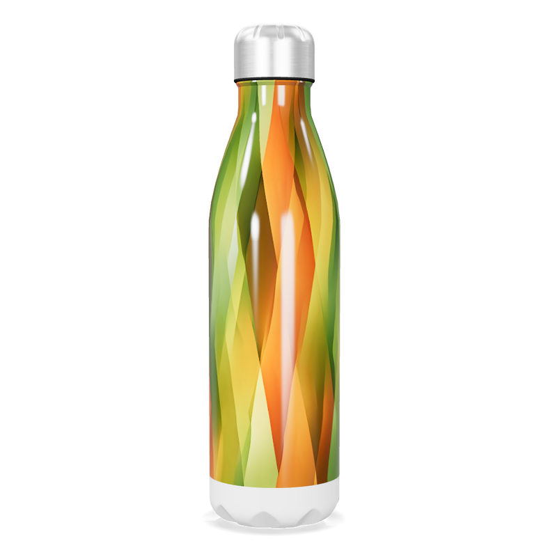 Garrafa Inox - Estampa Geométrica Colorida