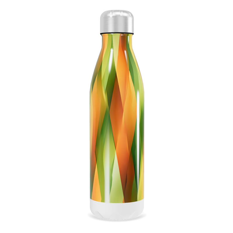 Garrafa Inox - Estampa Geométrica Colorida