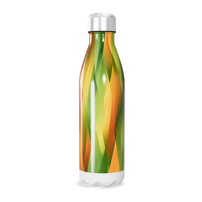 Garrafa Inox - Estampa Geométrica Colorida