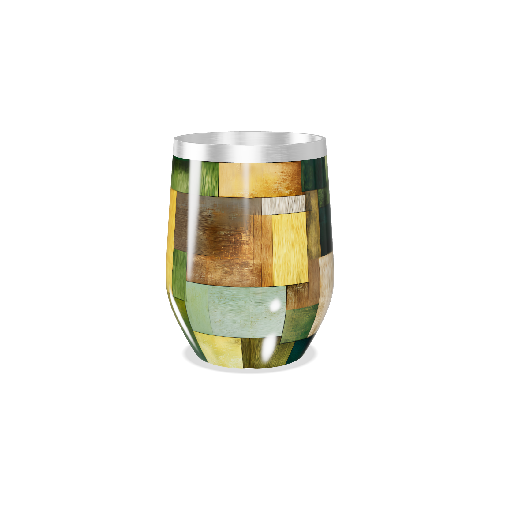 Copo Térmico Slim - Estampado Colorido Madeira