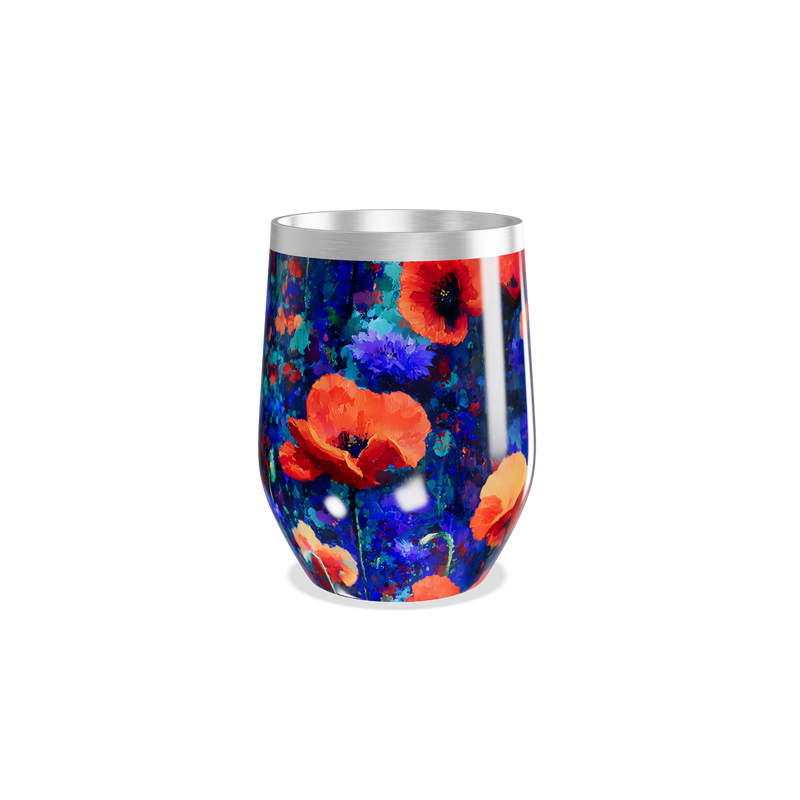 Copo Térmico Slim - Floral Colorido Aço Inox
