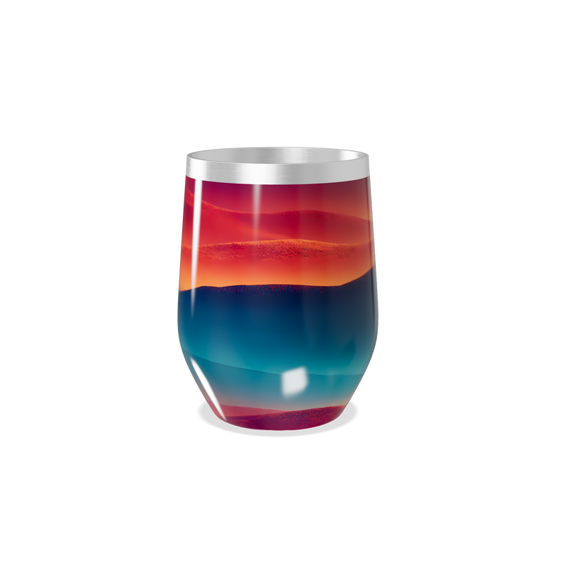 Copo Térmico Slim - Design Multicolorido Inox