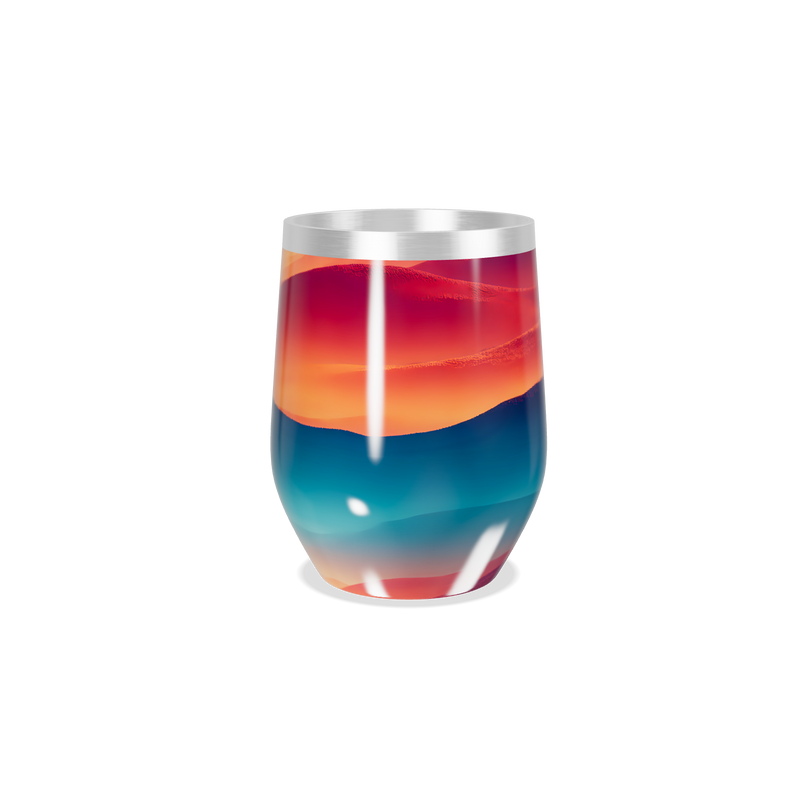 Copo Térmico Slim - Design Multicolorido Inox