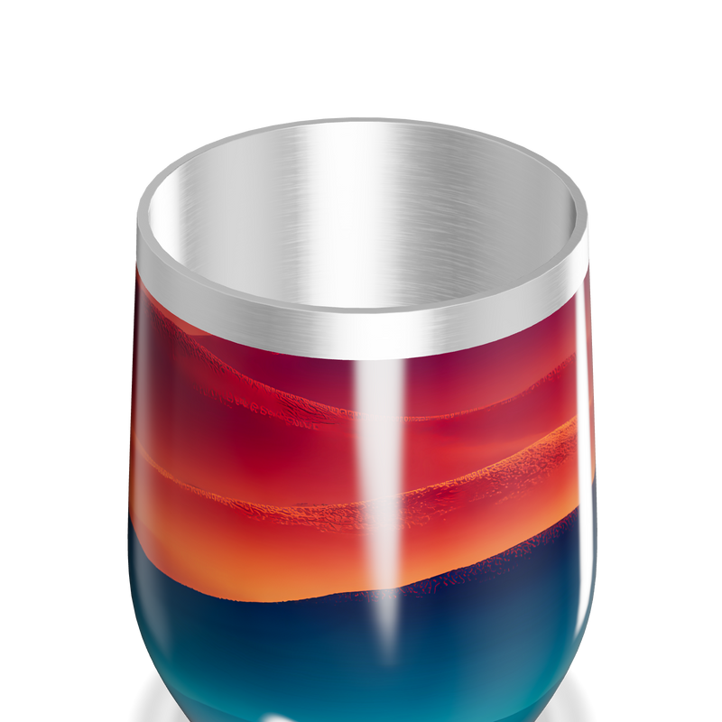 Copo Térmico Slim - Design Multicolorido Inox