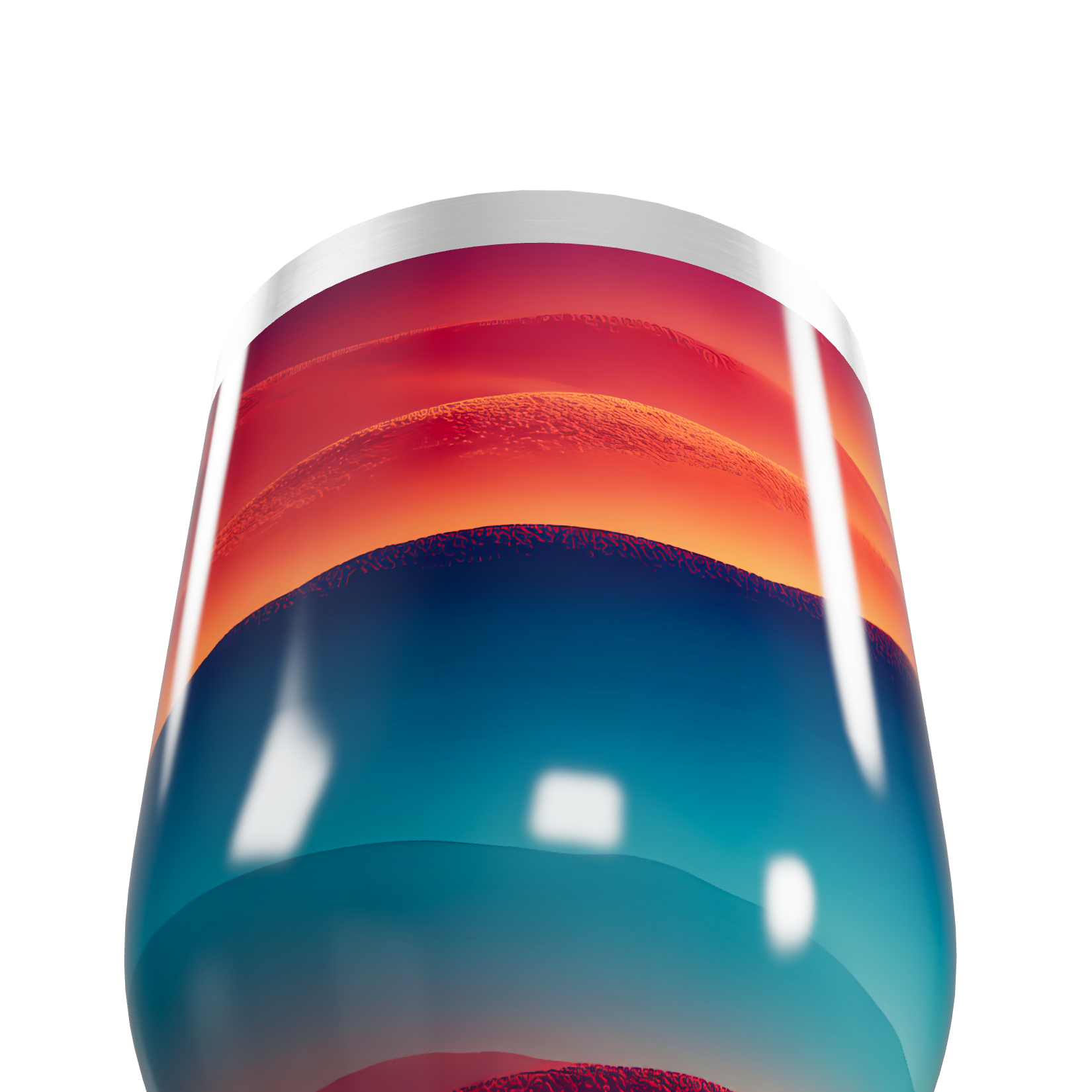 Copo Térmico Slim - Design Multicolorido Inox