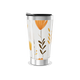 Copo Térmico - Floral Laranja Aço Inox