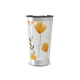 Copo Térmico - Floral Laranja Aço Inox
