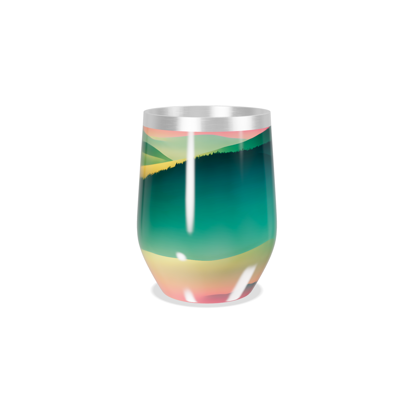 Copo Térmico Slim - Verde Degradê Aço Inox