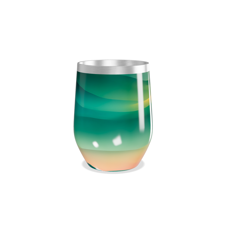 Copo Térmico Slim - Verde Degradê Aço Inox