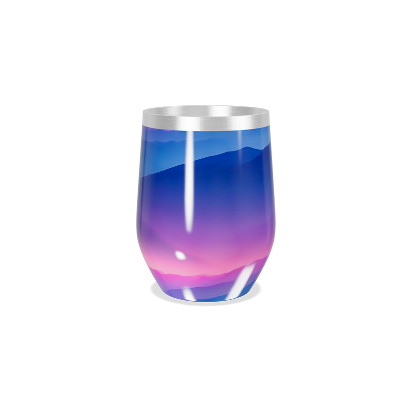 Copo Térmico Slim - Degradê Azul Roxo Aço