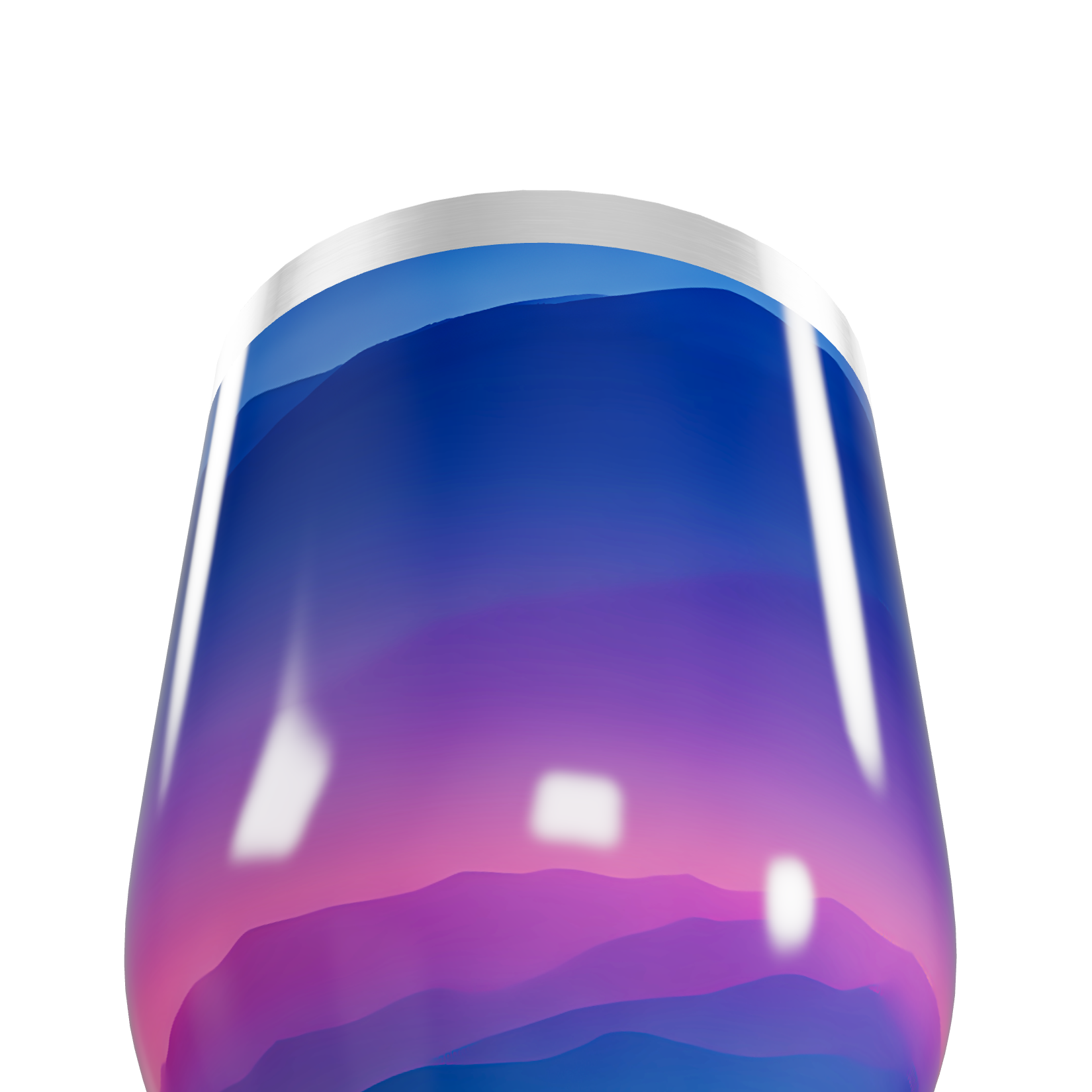 Copo Térmico Slim - Degradê Azul Roxo Aço