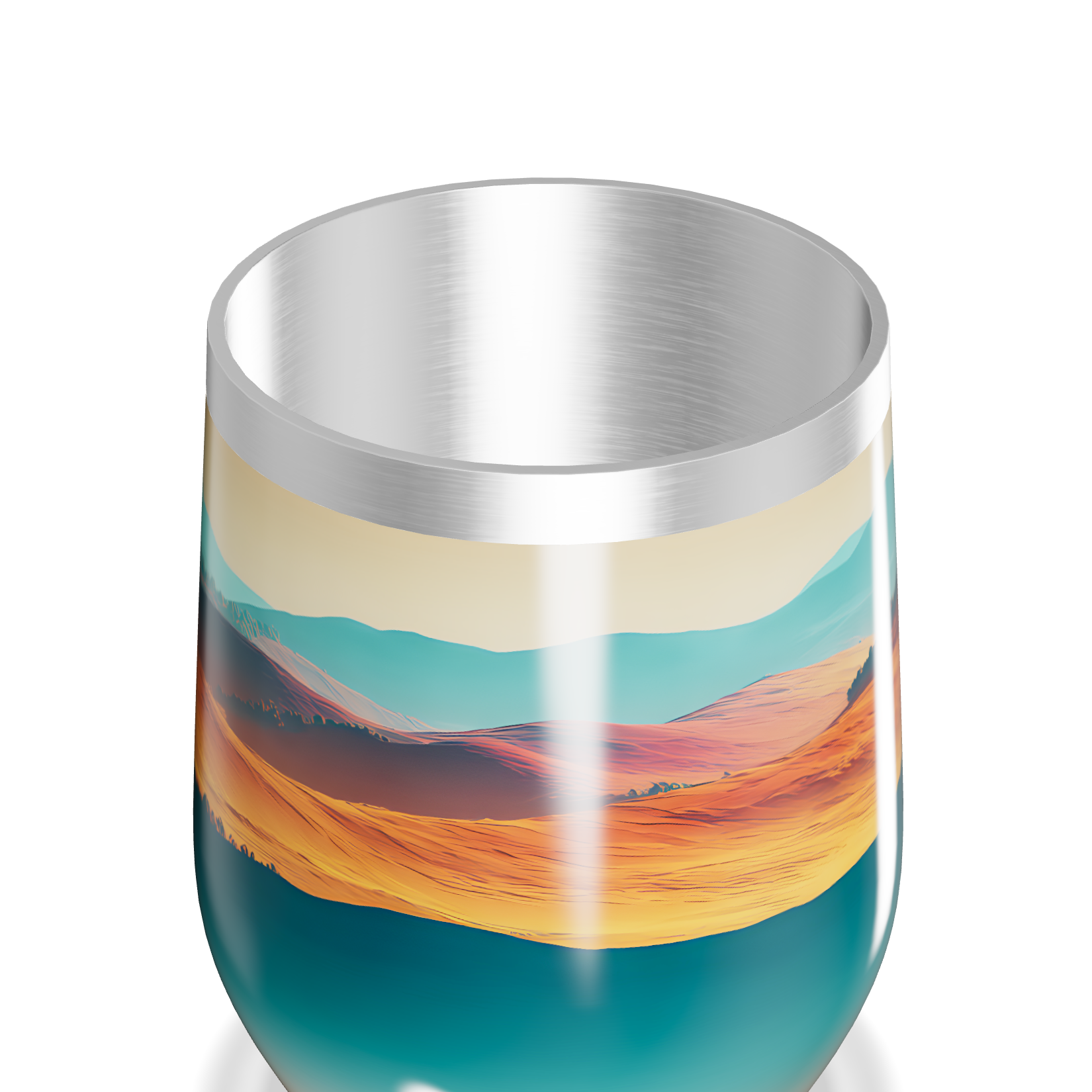 Copo Térmico Slim - Paisagem Colorida Alumínio