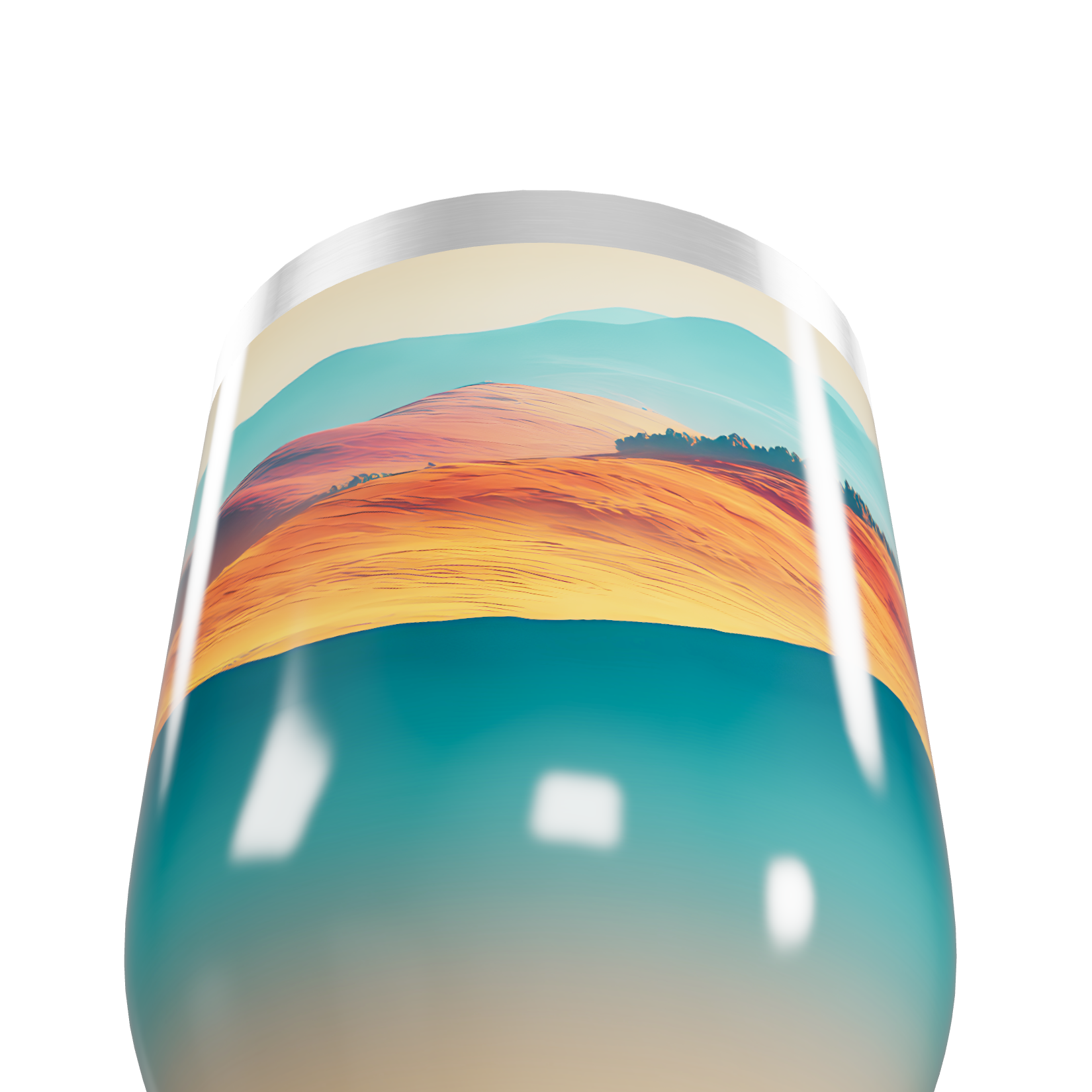 Copo Térmico Slim - Paisagem Colorida Alumínio