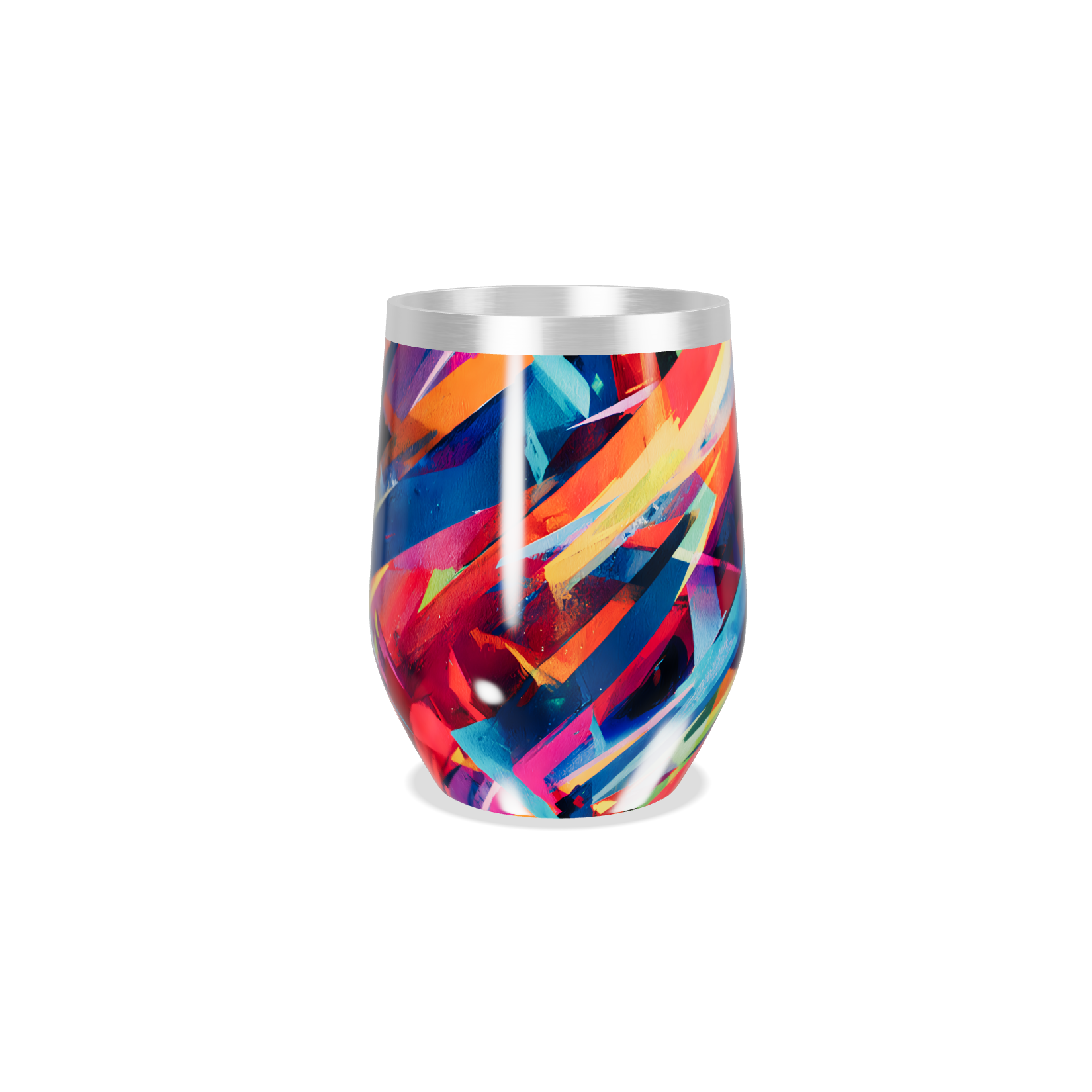 Copo Térmico Slim - Estampa Colorida Aço Inox