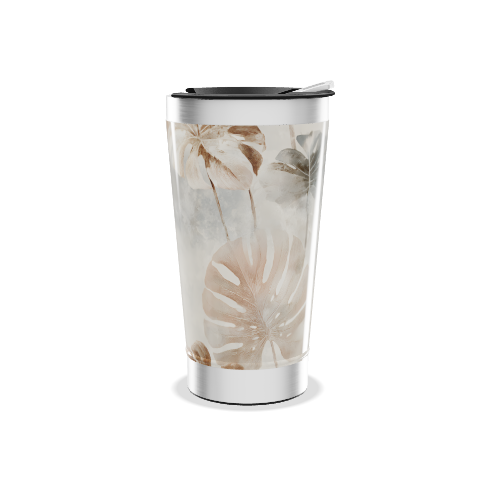 Copo Térmico - Com estampa floral