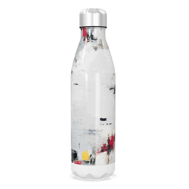 Garrafa Inox - Estampa Abstrata Colorida