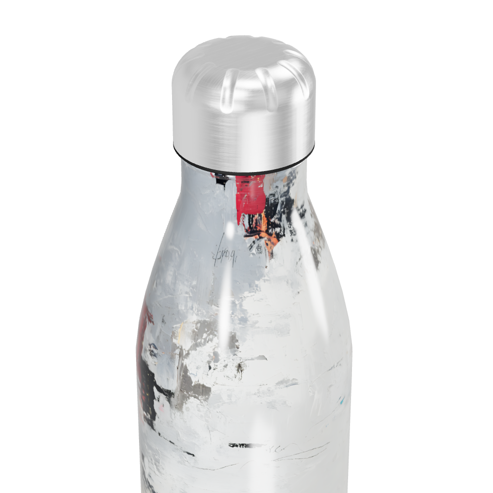 Garrafa Inox - Estampa Abstrata Colorida