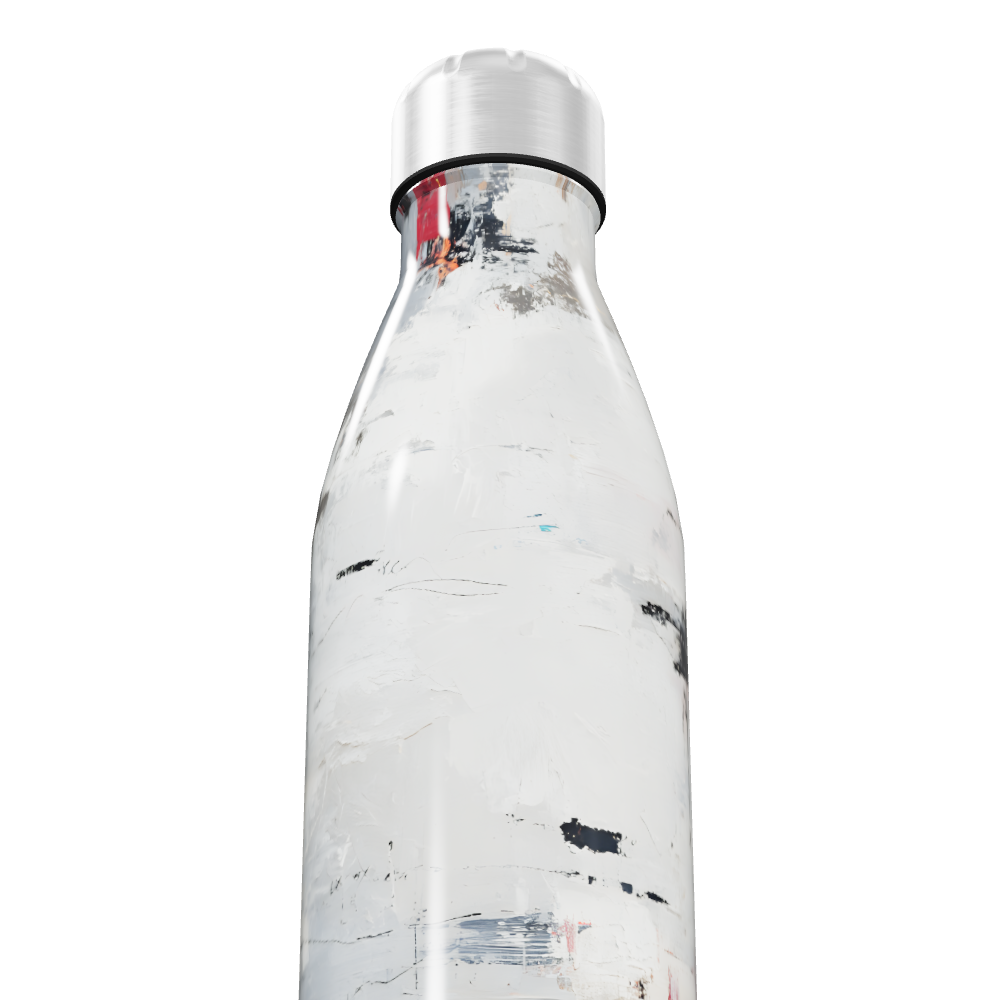 Garrafa Inox - Estampa Abstrata Colorida