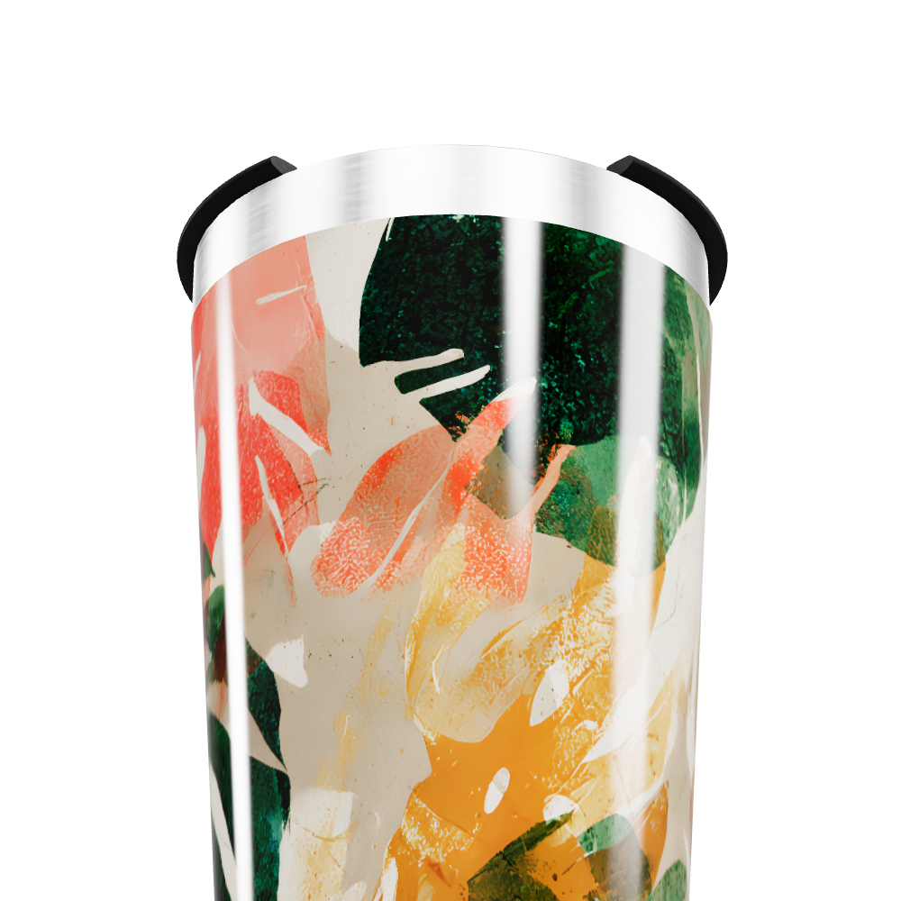 Copo Térmico - Estampa Floral Colorida