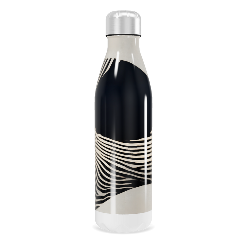Garrafa Inox - Estampa Preto e Branco