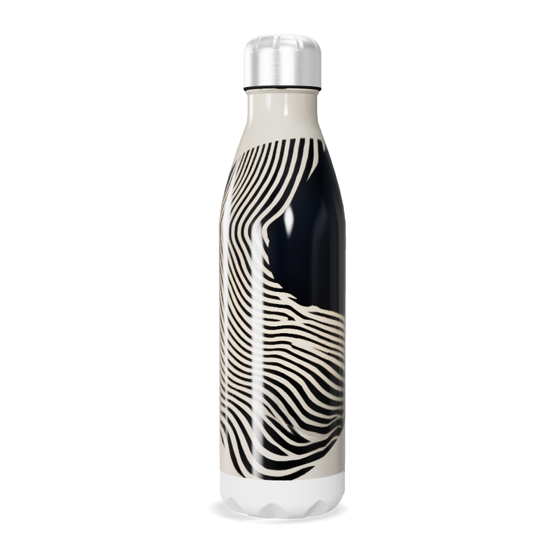 Garrafa Inox - Estampa Preto e Branco