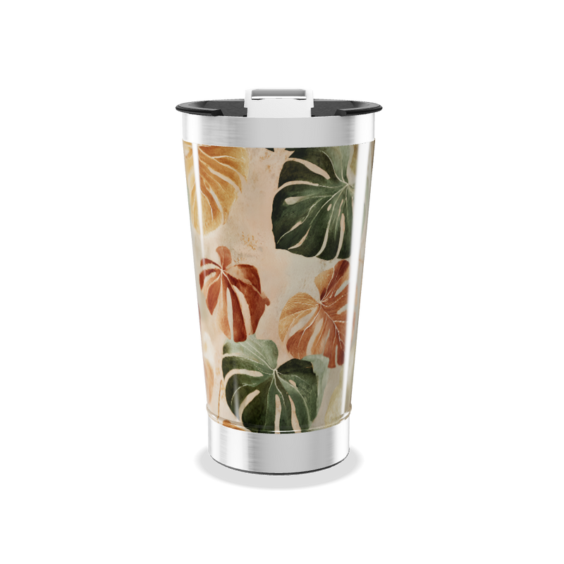 Copo Térmico - Folhagem Colorida