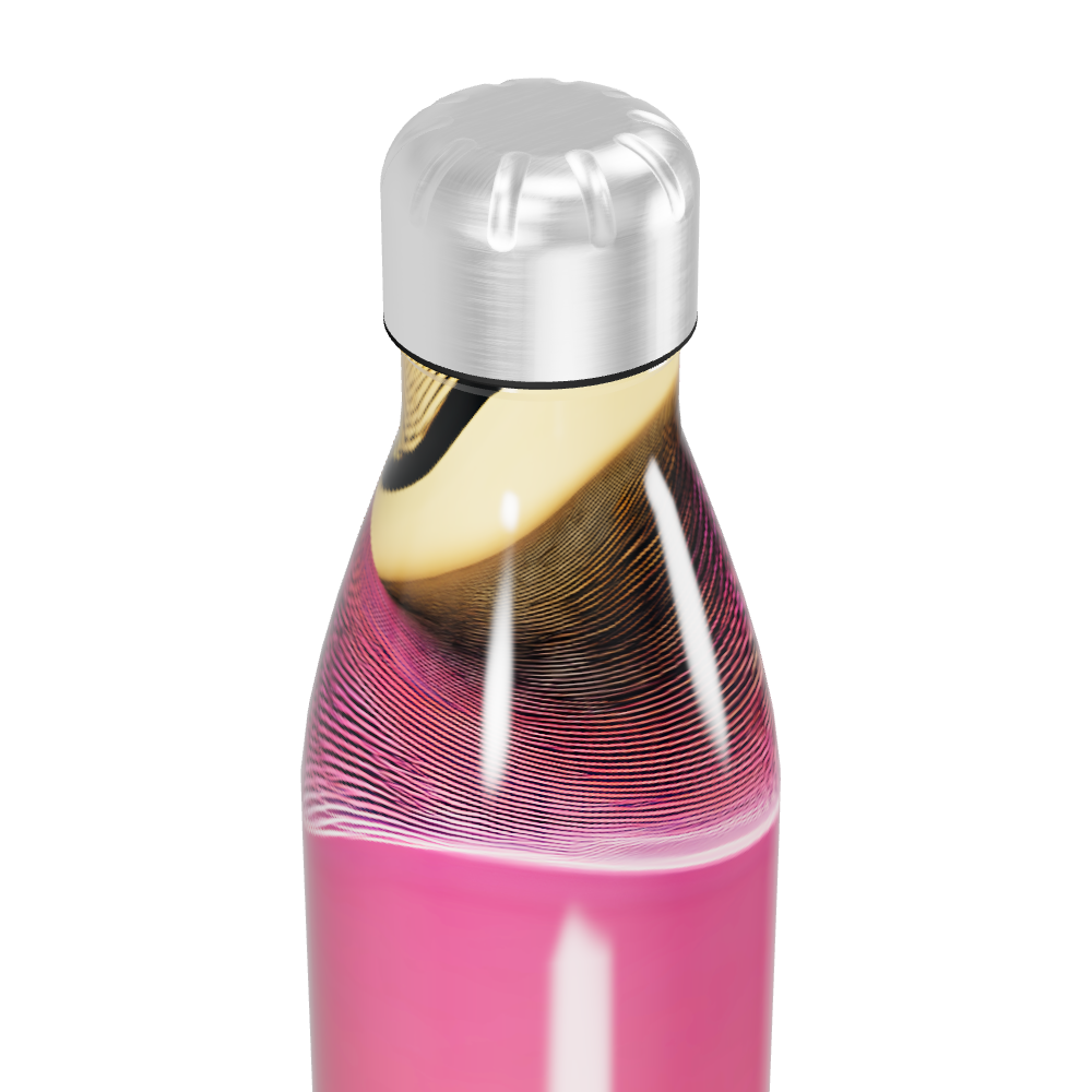 Garrafa Inox - Gradiente Rosa e Dourado