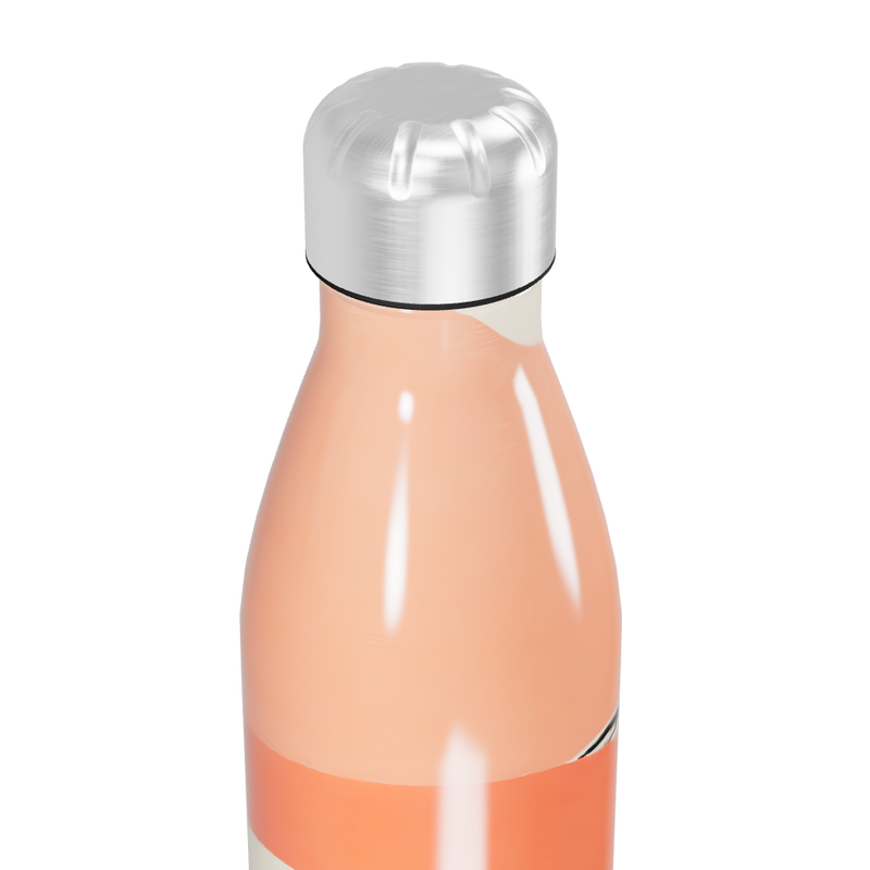 Garrafa Inox - Estampa Laranja e Preta