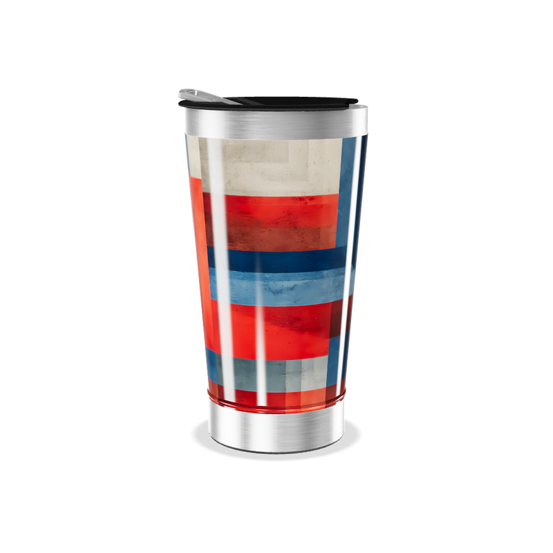 Copo Térmico - Estampa Geométrica Colorida