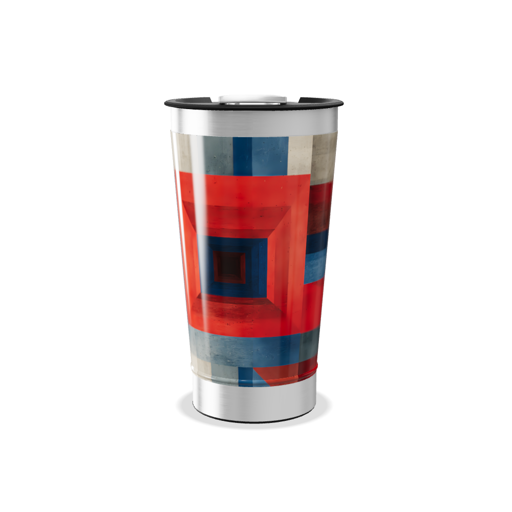 Copo Térmico - Estampa Geométrica Colorida