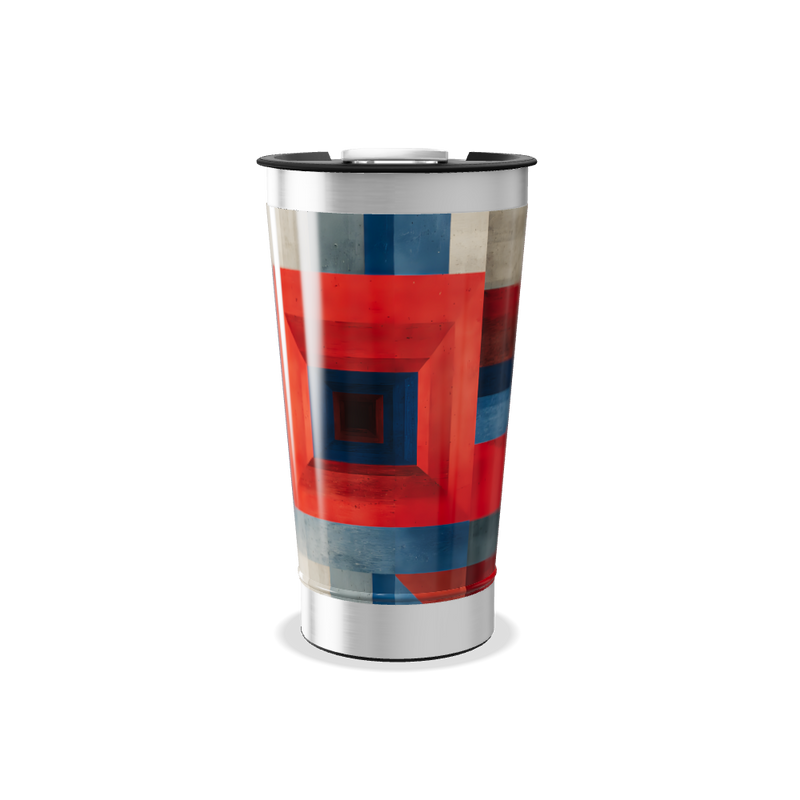 Copo Térmico - Estampa Geométrica Colorida