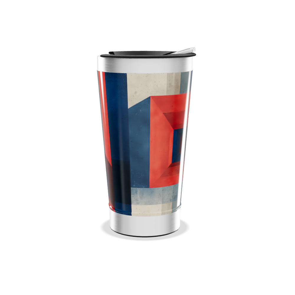 Copo Térmico - Estampa Geométrica Colorida