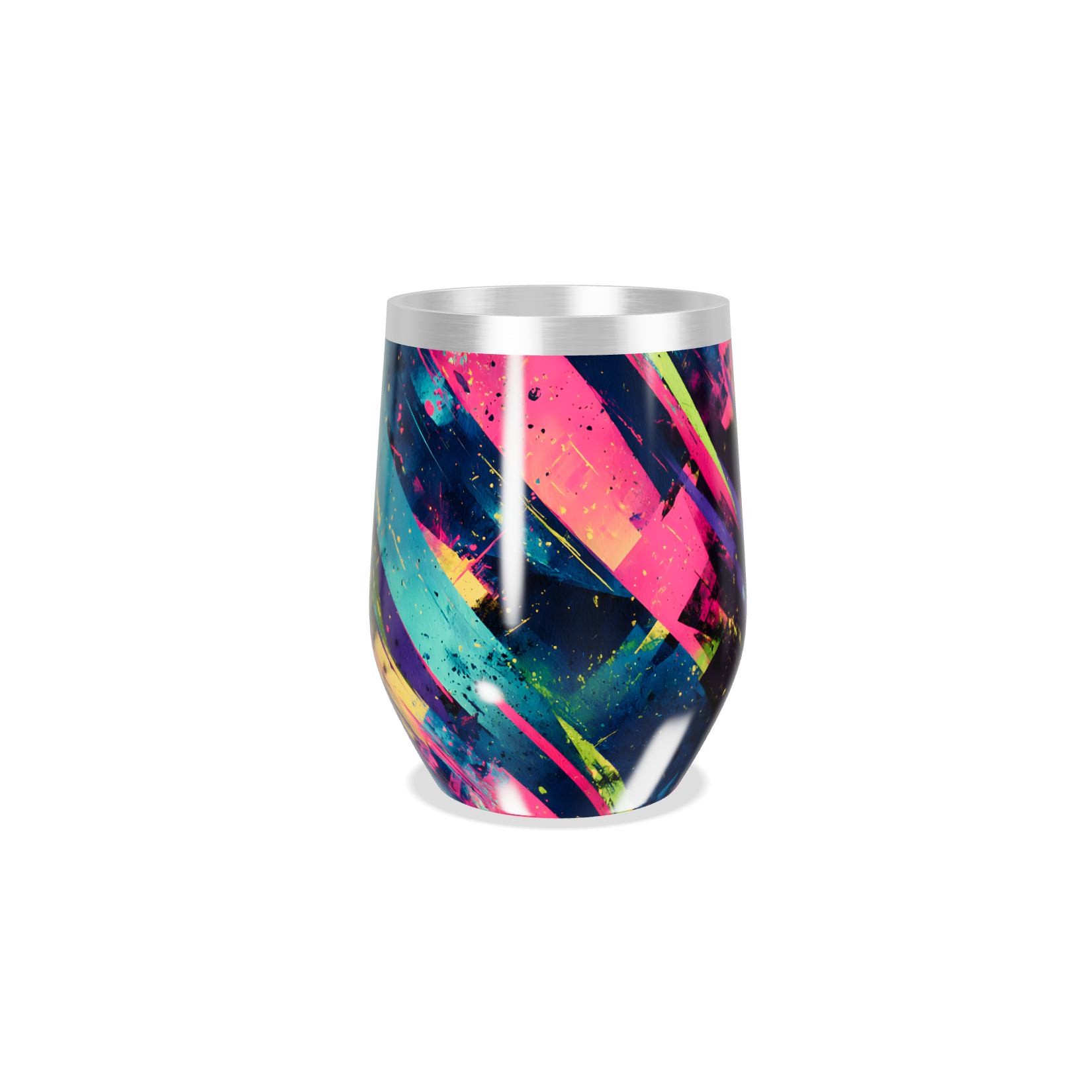 Copo Térmico Slim - Estampa Colorida Abstrata