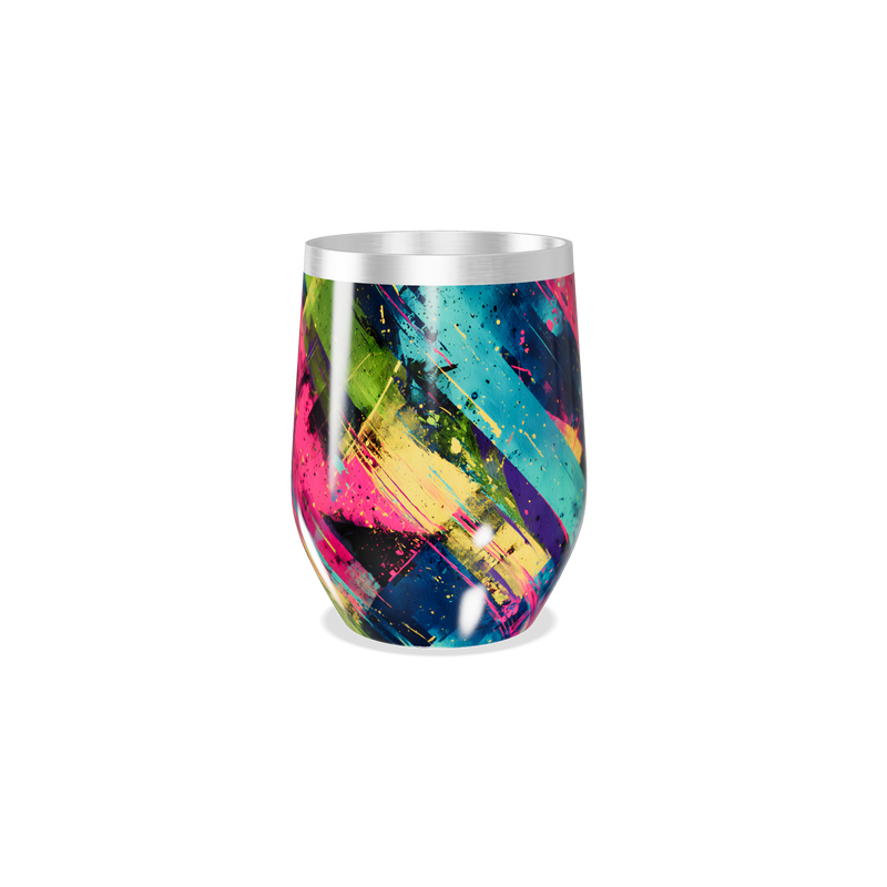 Copo Térmico Slim - Estampa Colorida Abstrata