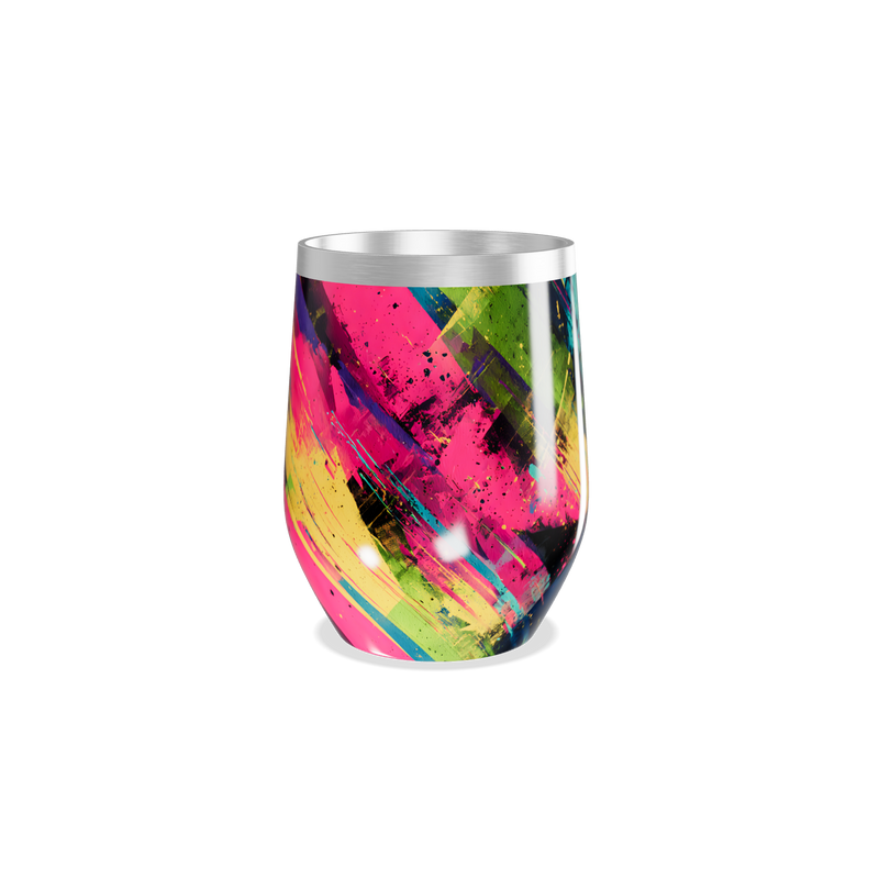 Copo Térmico Slim - Estampa Colorida Abstrata