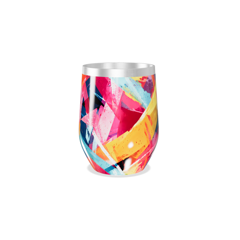 Copo Térmico Slim - Design Colorido Inox