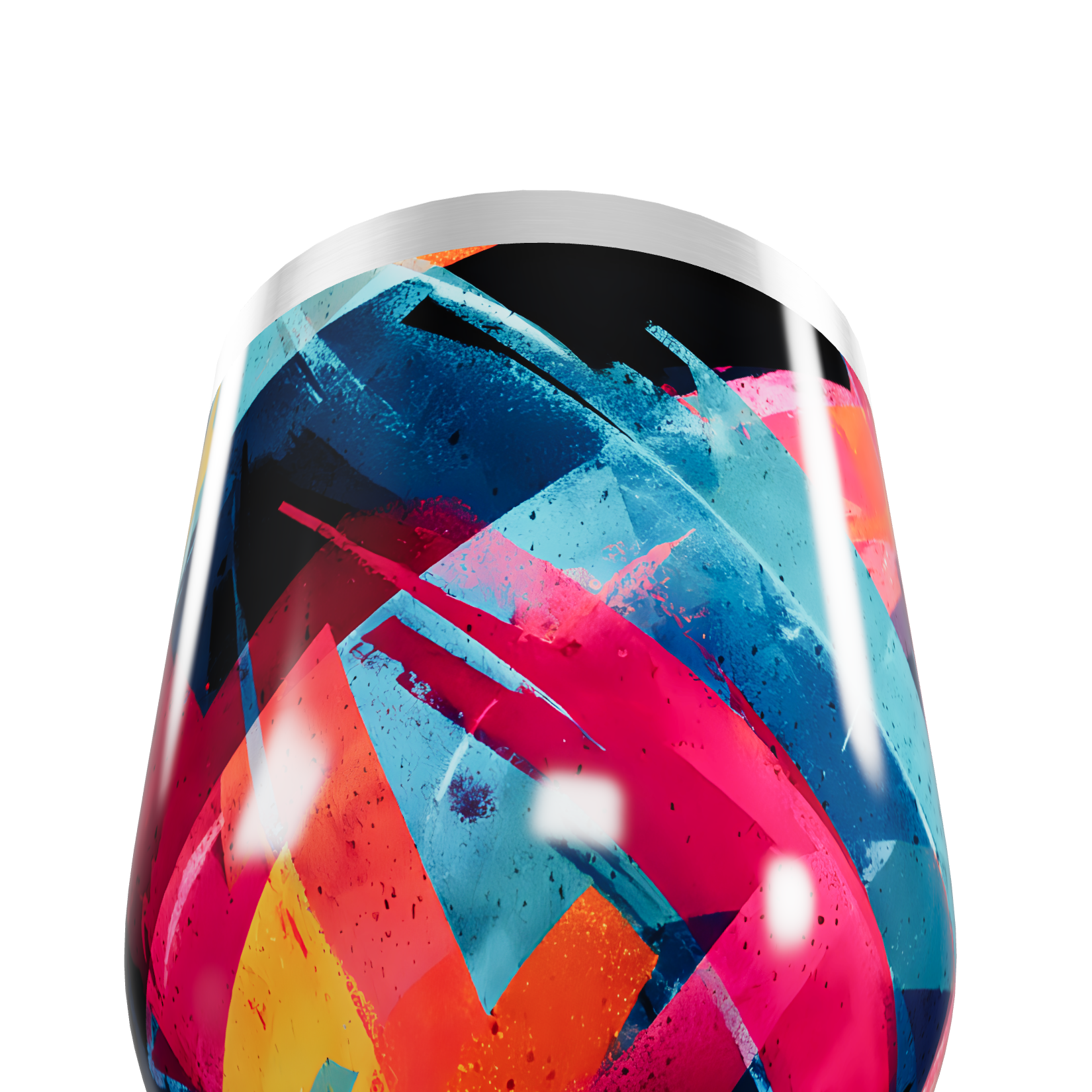 Copo Térmico Slim - Design Colorido Inox