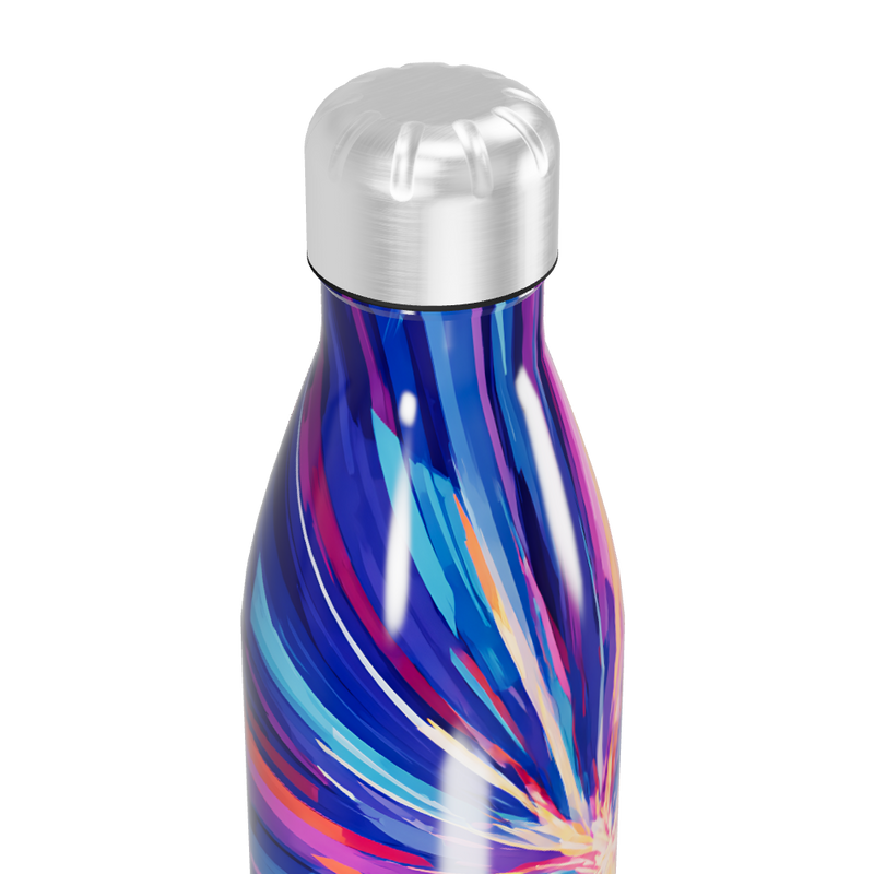 Garrafa Inox Estampada Cores Vibrantes