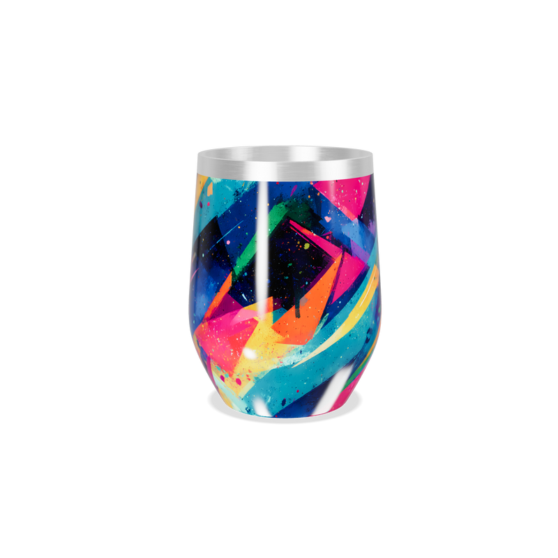 Copo Térmico Slim - Estampa Colorida Aço Inox