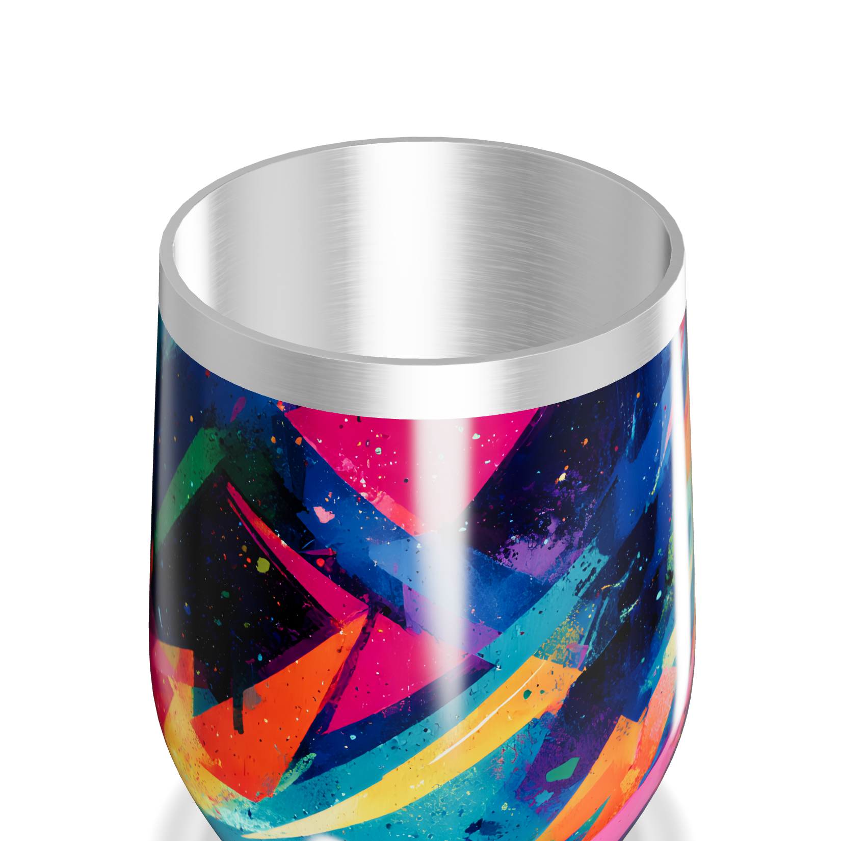 Copo Térmico Slim - Estampa Colorida Aço Inox