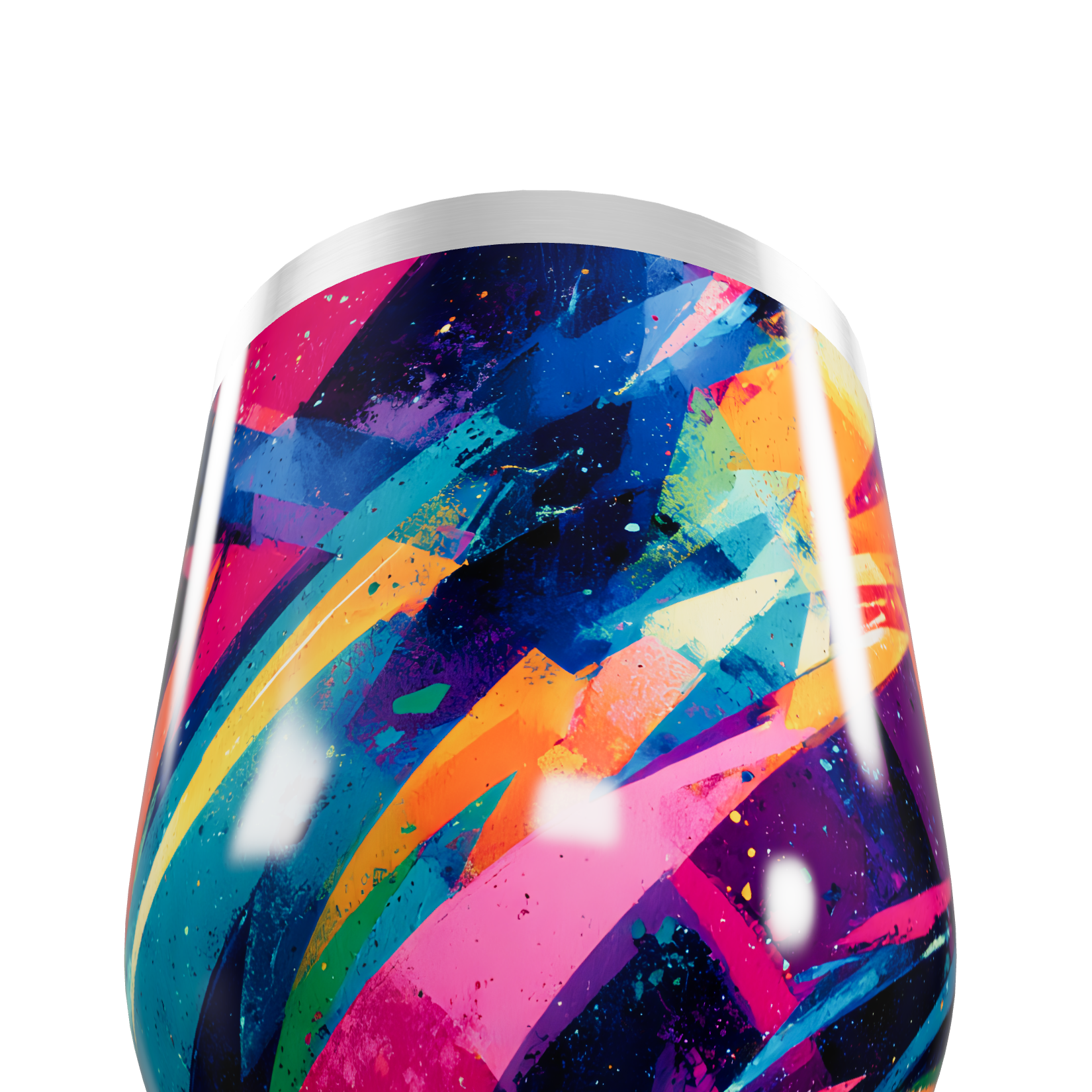 Copo Térmico Slim - Estampa Colorida Aço Inox