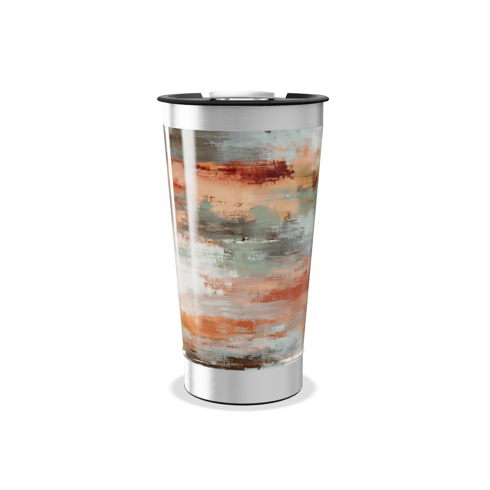 Copo Térmico - Estampa Abstrata Colorida