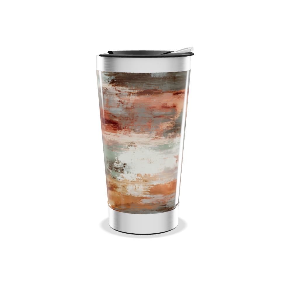 Copo Térmico - Estampa Abstrata Colorida